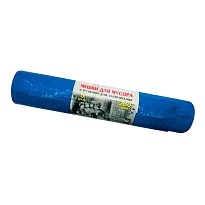 Мешки для мусора 200 л, с завязками, синие, в рулоне 5 шт., ПВД, 45 мкм, 1100х850 мм, Концепция Быта Vitalux, 604934 в Архангельске