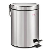 Ведро-контейнер для мусора (урна) с педалью LAIMA Classic, 12 л, зеркальное, нержавеющая сталь, со съемным внутренним ведром в Архангельске