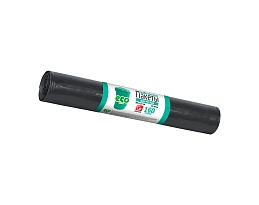 Мешки для мусора 160 л, черные, в рулоне 10 шт., ПВД, 25 мкм, 1100х800 мм, GRIFON, 101-031 в Архангельске