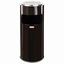 Урна с пепельницей 27 л, нержавеющая сталь, черная, LAIMA PROFESSIONAL в Архангельске Урна с пепельницей 27 л, нержавеющая сталь, черная, LAIMA PROFESSIONAL в Архангельске