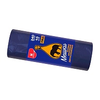 Мешки для мусора 240 л, синие, рулон 10 шт., ПВД 36 мкм, 1350х900 мм, Уфа Пак, МВ1854 (МВ 240-10с) в Архангельске
