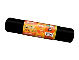 Мешки для мусора 180 л, ароматизированные, черные, в рулоне 10 шт., ПВД, 80 мкм, 1100х930 мм, EXPORT, exp18010142 в Архангельске
