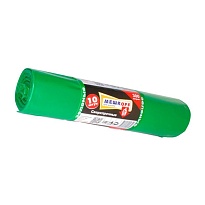Мешки для мусора 300 л, зеленые, в рулоне 10 шт., ПВД 65 мкм, 1400х1000 мм, МЕШКОFF, 4922 в Архангельске