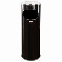 Урна с пепельницей 18 литров, нержавеющая сталь, черная, LAIMA PROFESSIONAL в Архангельске Урна с пепельницей 18 литров, нержавеющая сталь, черная, LAIMA PROFESSIONAL в Архангельске