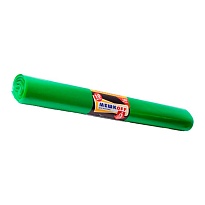 Мешки для мусора 180 л, зеленые, в рулоне 10 шт., ПВД, 50 мкм, 1100х900 мм, МЕШКОFF, 4458 в Архангельске